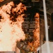 Fire Emergency Services train in live fire simulation