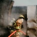 Fire Emergency Services train in live fire simulation