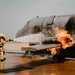 Fire Emergency Services train in live fire simulation