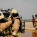 Fire Emergency Services train in live fire simulation