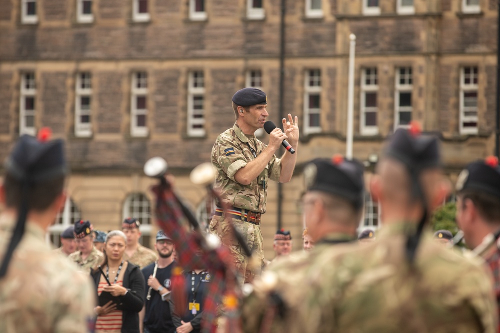 The Royal Edinburgh Military Tattoo rehearsal at Redford Barracks