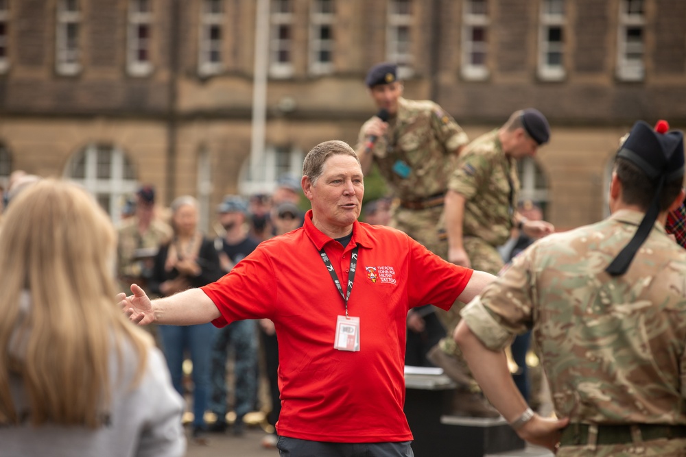 The Royal Edinburgh Military Tattoo rehearsal at Redford Barracks
