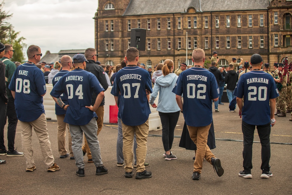 The Royal Edinburgh Military Tattoo rehearsal at Redford Barracks