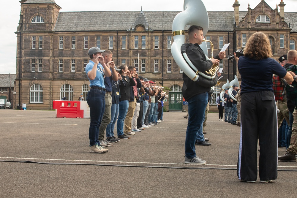 The Royal Edinburgh Military Tattoo rehearsal at Redford Barracks