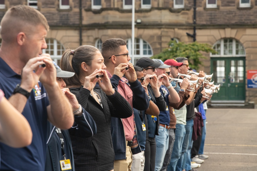 The Royal Edinburgh Military Tattoo rehearsal at Redford Barracks
