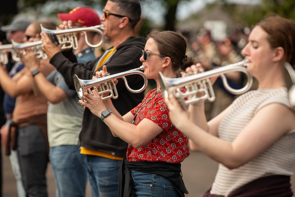 The Royal Edinburgh Military Tattoo rehearsal at Redford Barracks