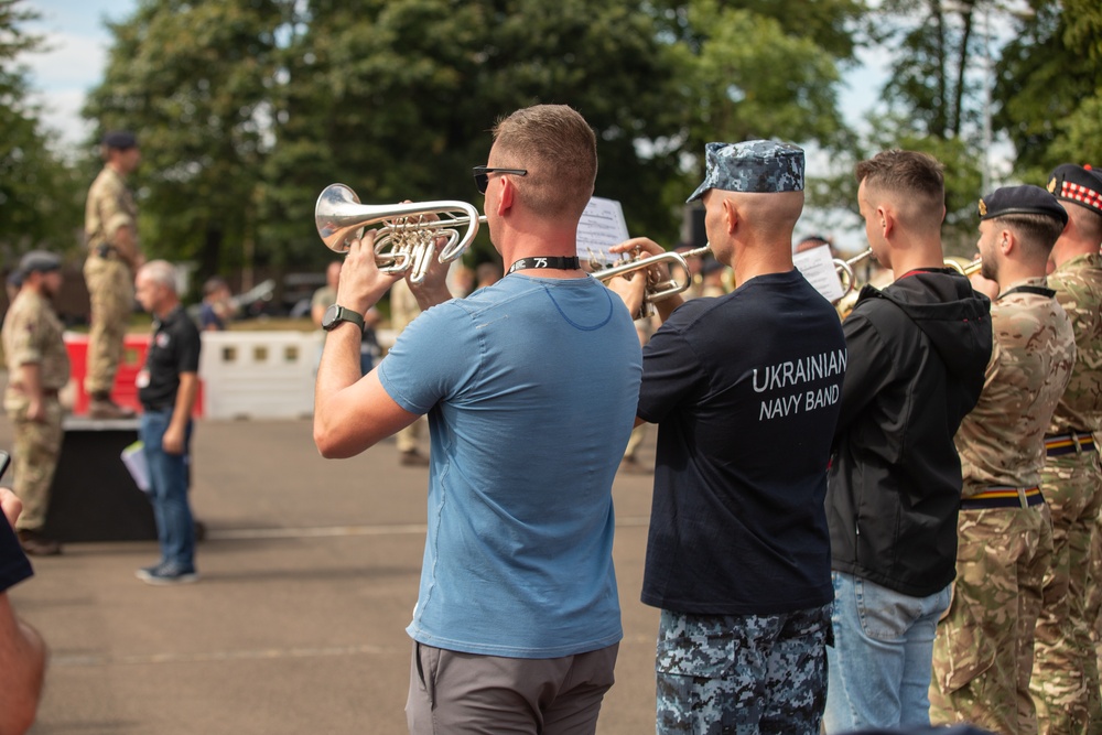The Royal Edinburgh Military Tattoo rehearsal at Redford Barracks