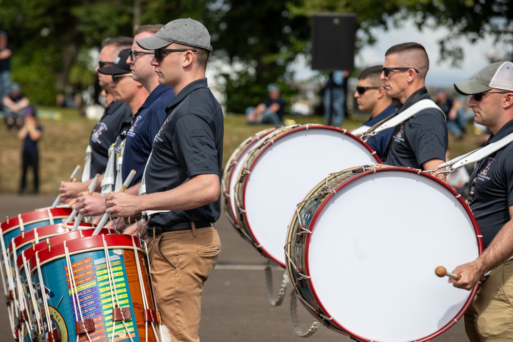 The Royal Edinburgh Military Tattoo rehearsal at Redford Barracks