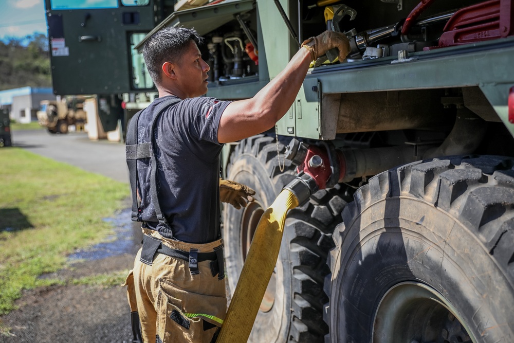 Hawaii’s 297th Engineer Detachment Firefighting Team conducts mission essential training