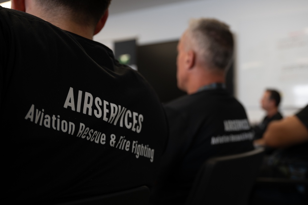 JB Charleston fire fighters integrate with Australia Air Services Aviation Rescue Fire Fighting