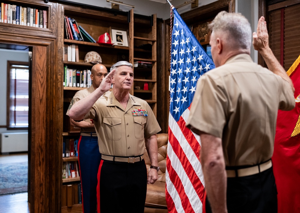 U.S. Marine Corps Lt. Gen. William J. Bowers Promotion Ceremony