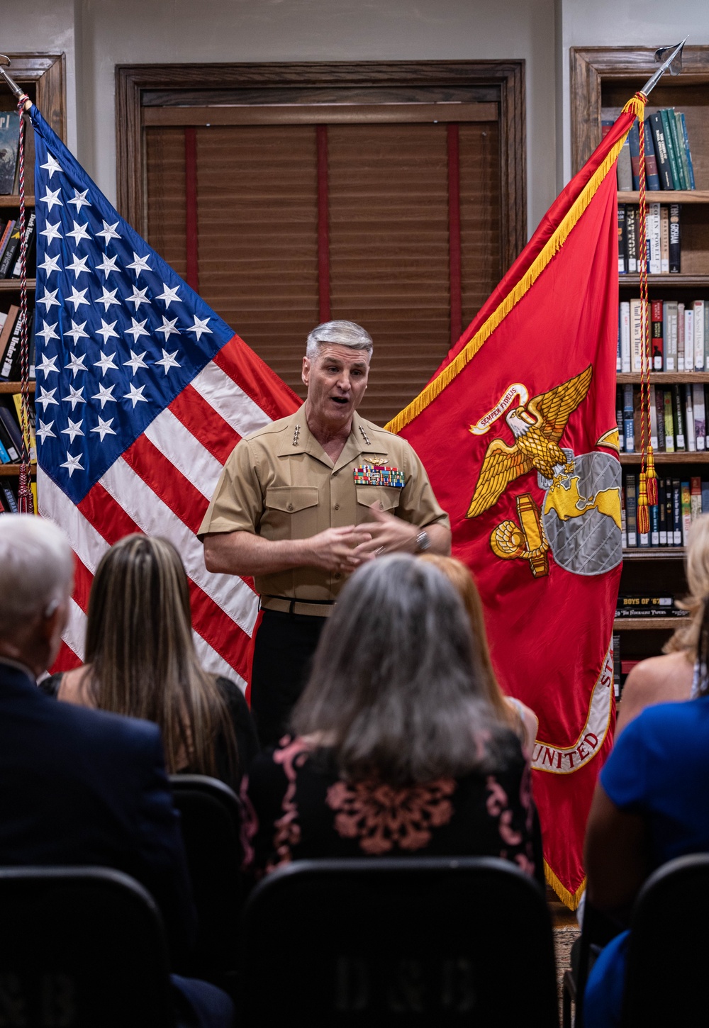 U.S. Marine Corps Lt. Gen. William J. Bowers Promotion Ceremony