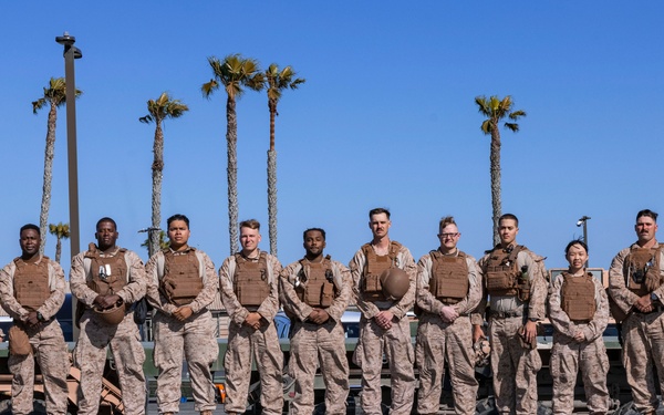 U.S. Navy Sailors with Task Force Sapper Group Photo