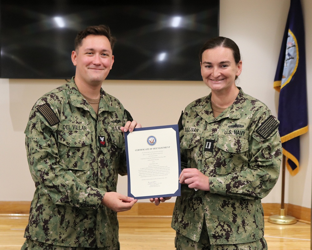 NIOC Pensacola Sailor Reenlists