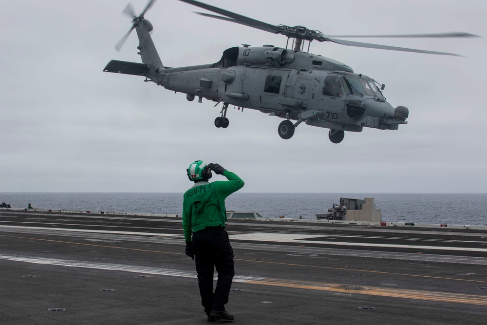 Abraham Lincoln conducts flight operations