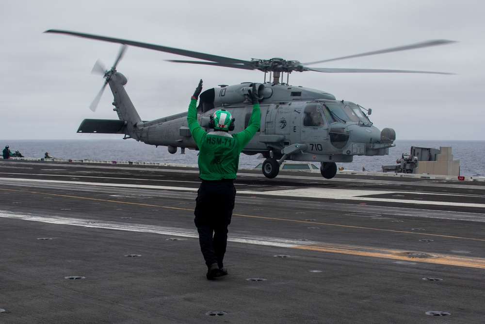 Abraham Lincoln conducts flight operations