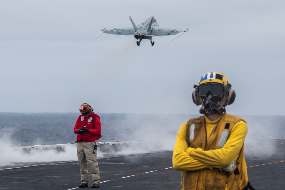 Abraham Lincoln conducts flight operations