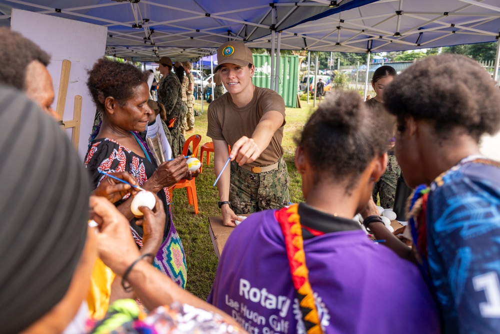Pacific Partnership 2025 Leaders conduct a community health and engagement event in Lae, Papua New Guinea, August 2025