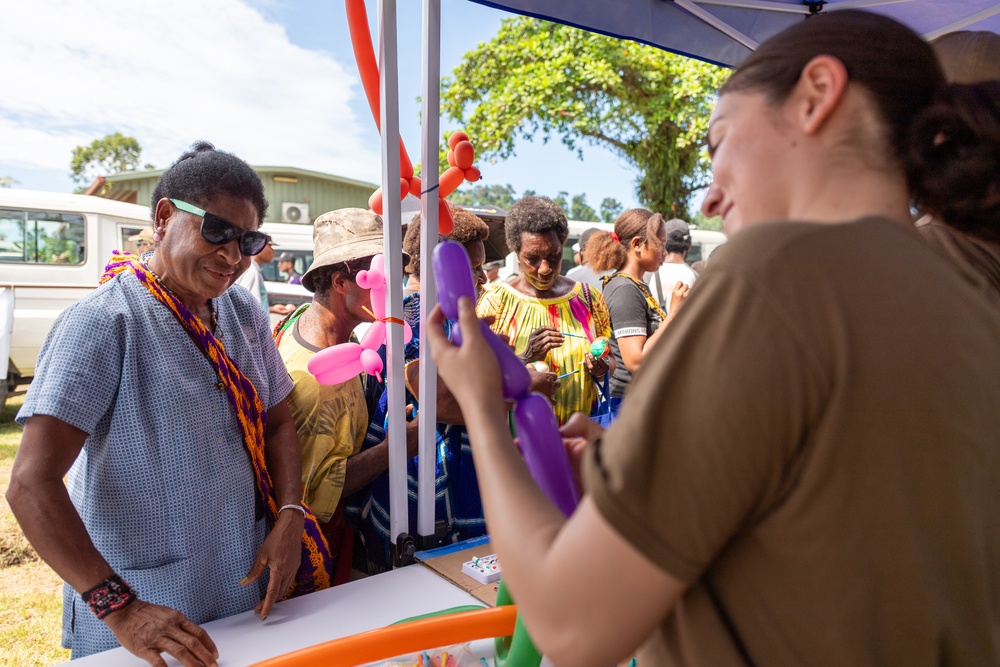 Pacific Partnership 2025 Leaders conduct a community health and engagement event in Lae, Papua New Guinea, August 2025