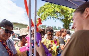 Pacific Partnership 2025 Leaders conduct a community health and engagement event in Lae, Papua New Guinea, August 2025