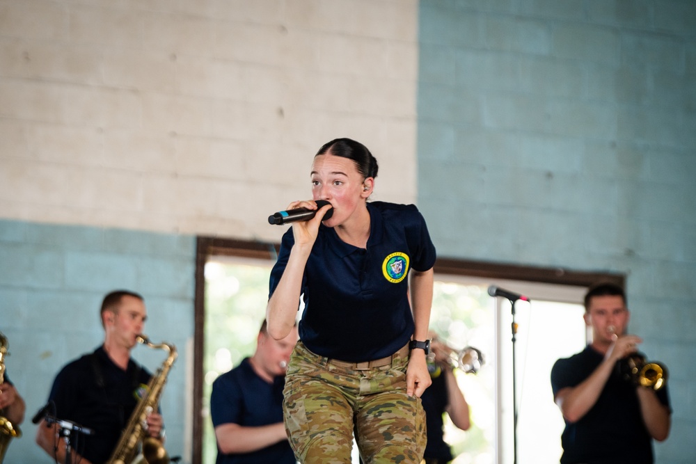 Pacific Partnership 2025 Multinational Band Perform at Lea High School in Lae, Papua New Guinea, July 2025