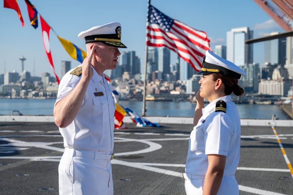 Interservice transfer aboard USS Somerset during Seattle Fleet Week 2025