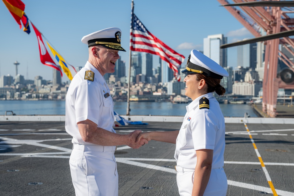 Interservice transfer aboard USS Somerset during Seattle Fleet Week 2025