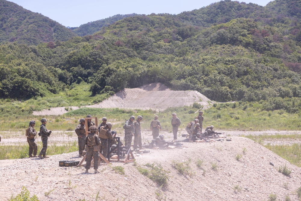 2/23 Marines and ROK Marines Conduct Bilateral Crew-Served Weapons Range during KMEP 25.2