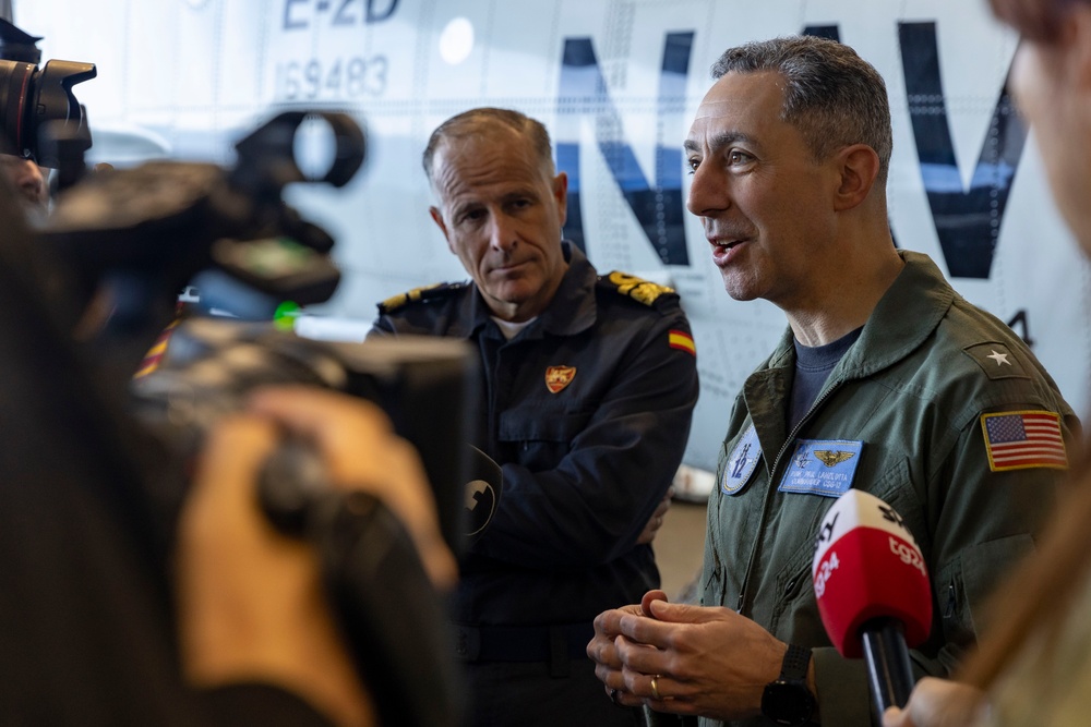 USS Gerald R. Ford (CVN 78) Hosts Members of the Media During Neptune Strike 25-2