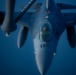 Stratotanker and Fighting Falcons Side by Side