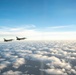 Stratotanker and Fighting Falcons Side by Side