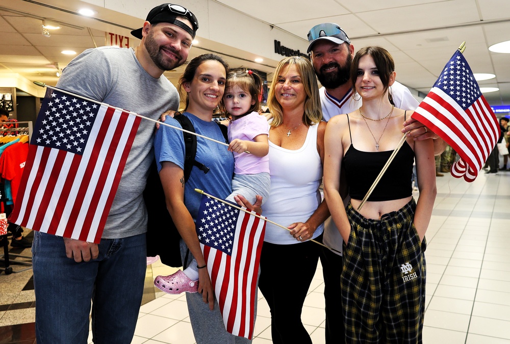 SULLIVAN, IL.-BASED LOGISTICS UNIT RETURNS AFTER DEPLOYMENT TO AFRICA AND EUROPE