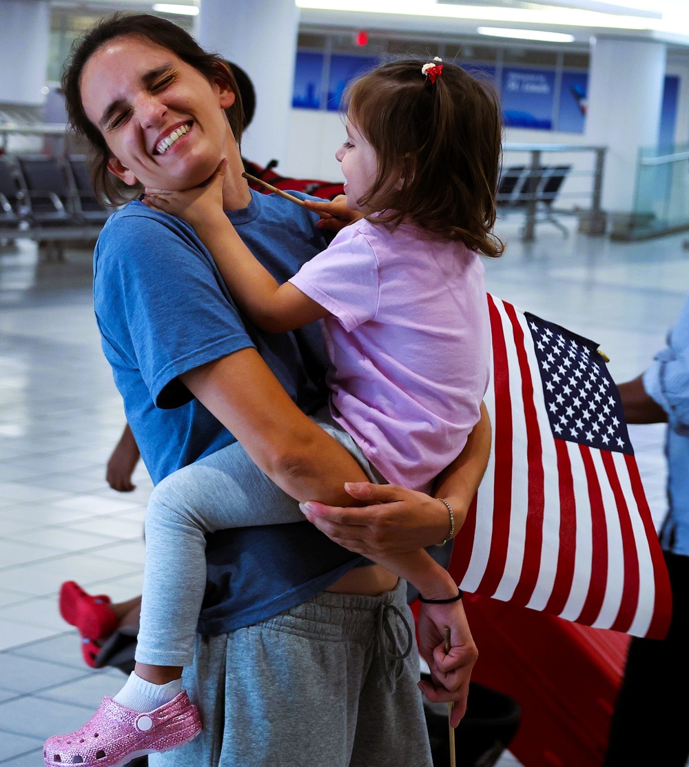 SULLIVAN, IL.-BASED LOGISTICS UNIT RETURNS AFTER DEPLOYMENT TO AFRICA AND EUROPE