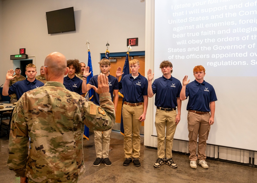 Maj. Gen. Koudelka Delivers Oath to New Recruits