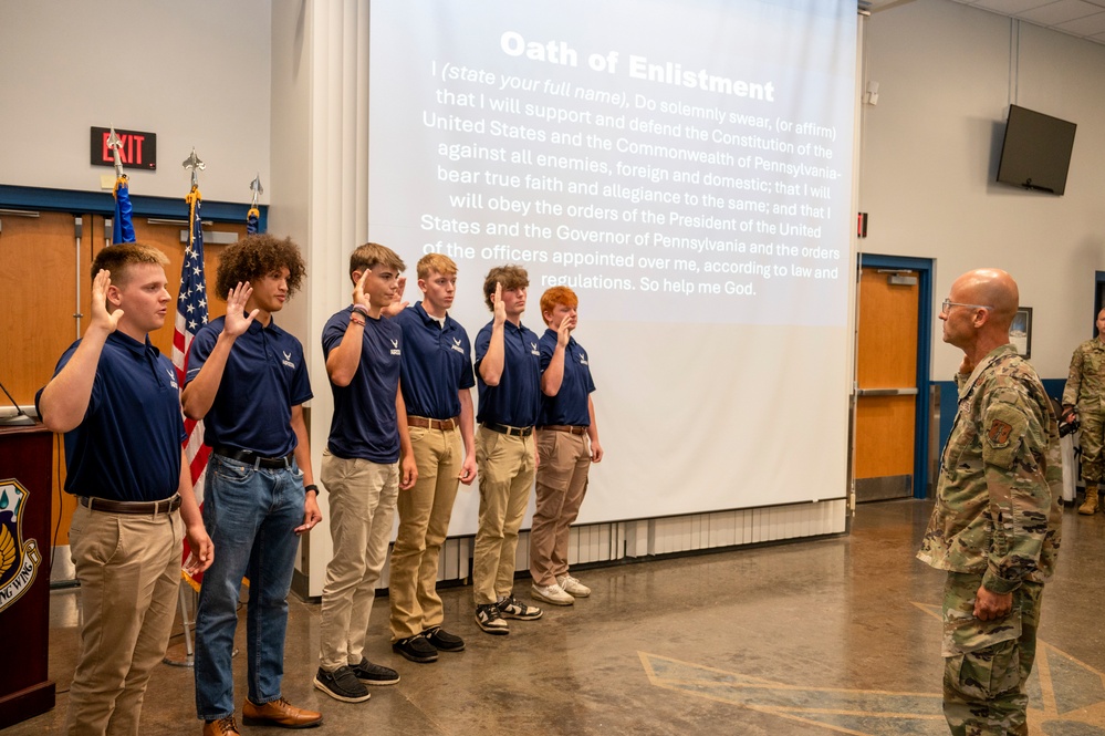 Maj. Gen. Koudelka Delivers Oath to New Recruits