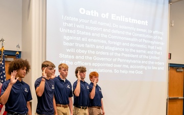 Maj. Gen. Koudelka Delivers Oath to New Recruits