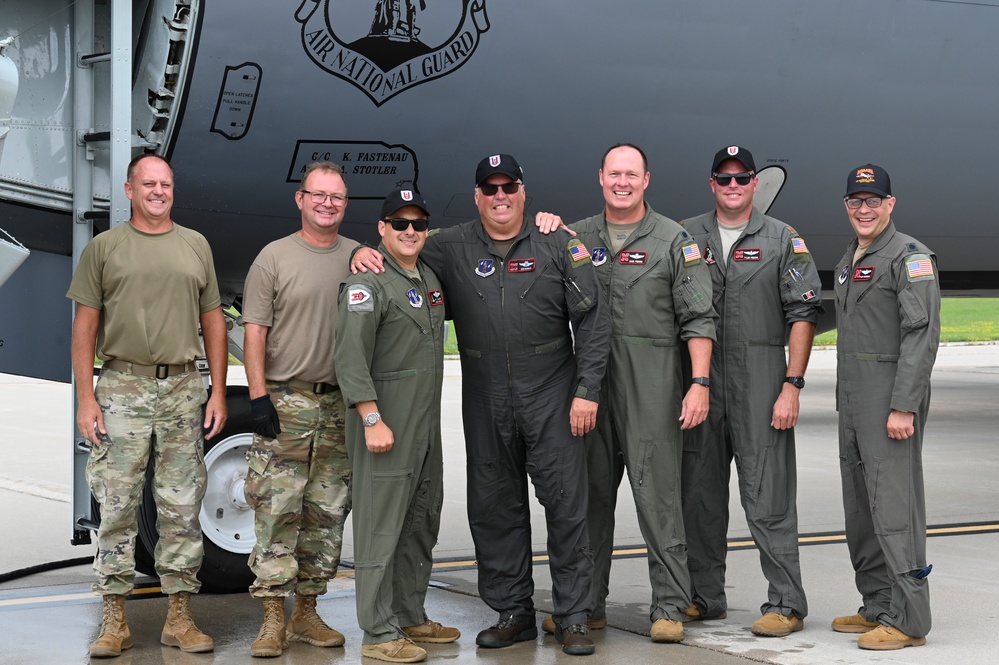Lt. Col. Randal Douglas completes final flight