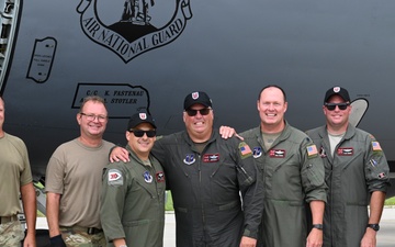 Lt. Col. Randal Douglas completes final flight