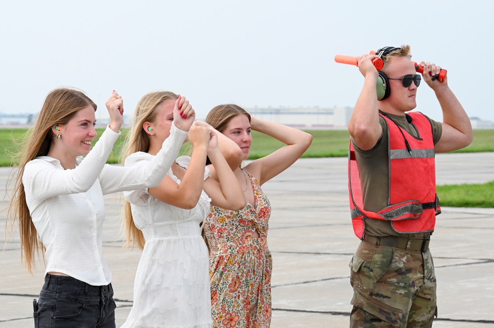 Lt. Col. Randal Douglas completes final flight