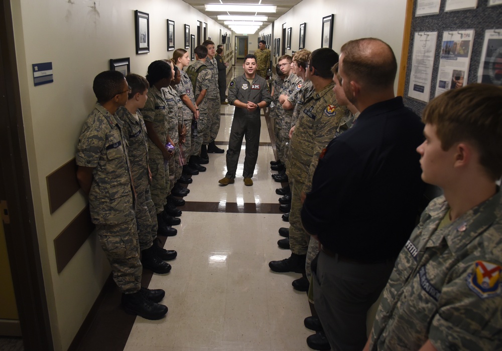 Alabama Civil Air Patrol cadets learn about Air Force maintenance and operation missions at the 117th ARW