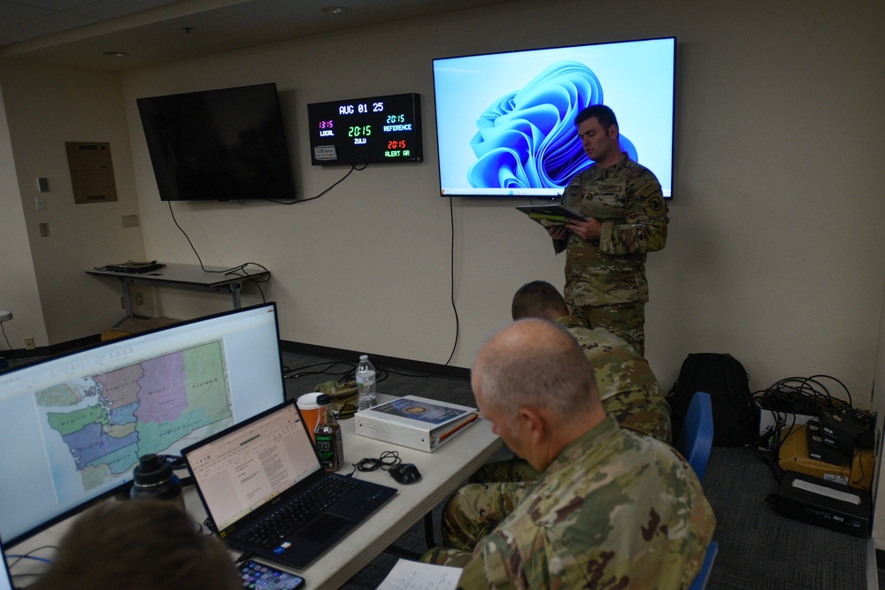 Washington Air and Army National Guard and State Guard conduct a continuity of operations exercise