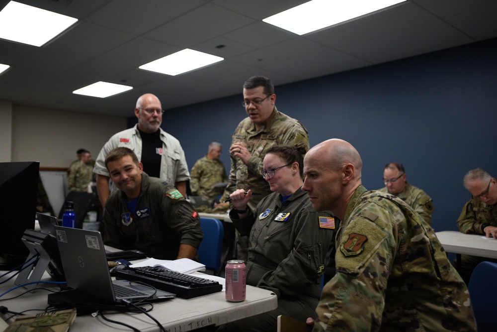 Washington Air and Army National Guard members conduct a continuity of operations exercise