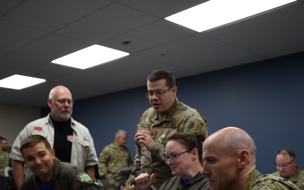 Washington Air and Army National Guard members conduct a continuity of operations exercise