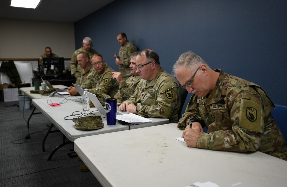 Washington Air and Army National Guard and State Guard conduct a continuity of operations exercise
