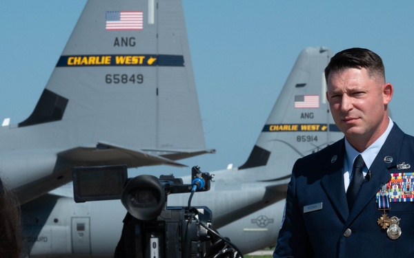 Charlie West Raven Awarded Distinguished Flying Cross