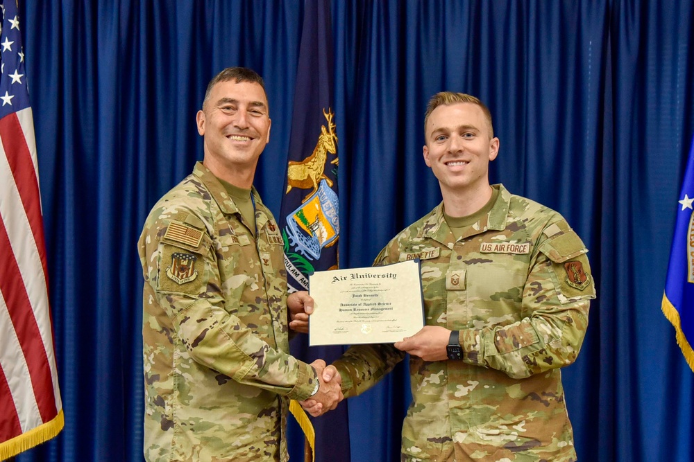 Airmen Celebrate Academic Milestone at Battle Creek ANGB