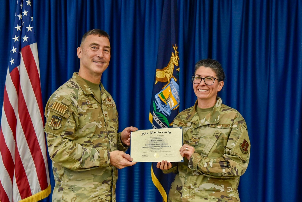 Airmen Celebrate Academic Milestone at Battle Creek ANGB