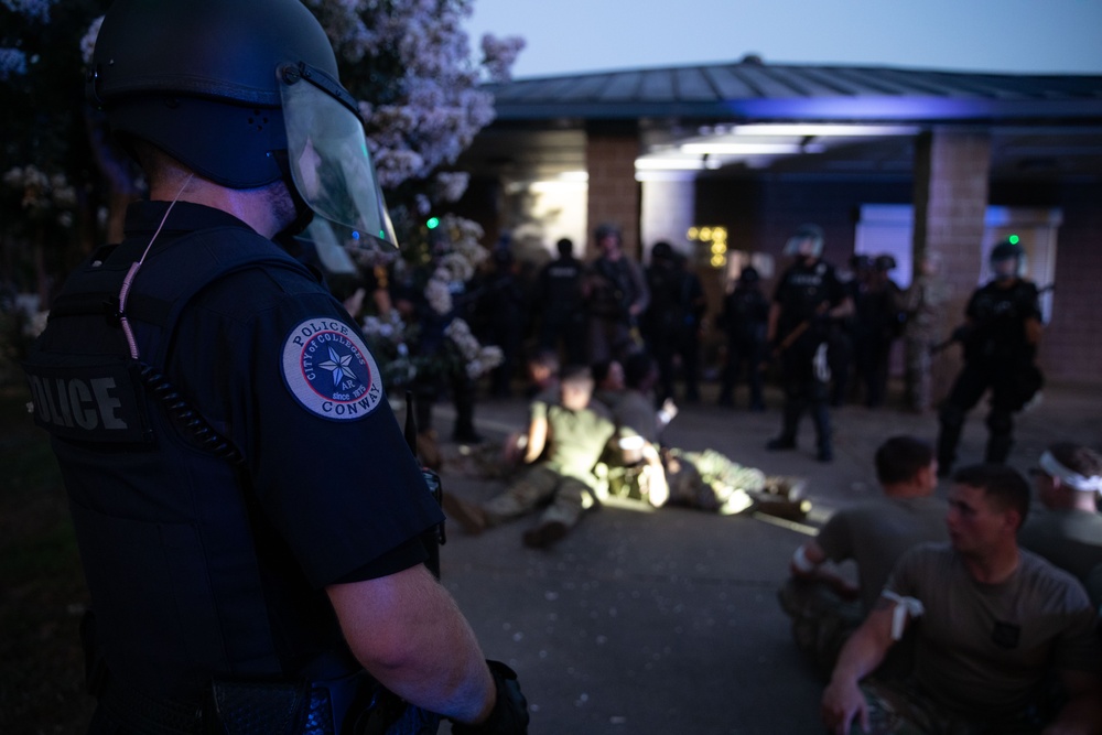 Joint Task Force Conducts Civil Disturbance Training