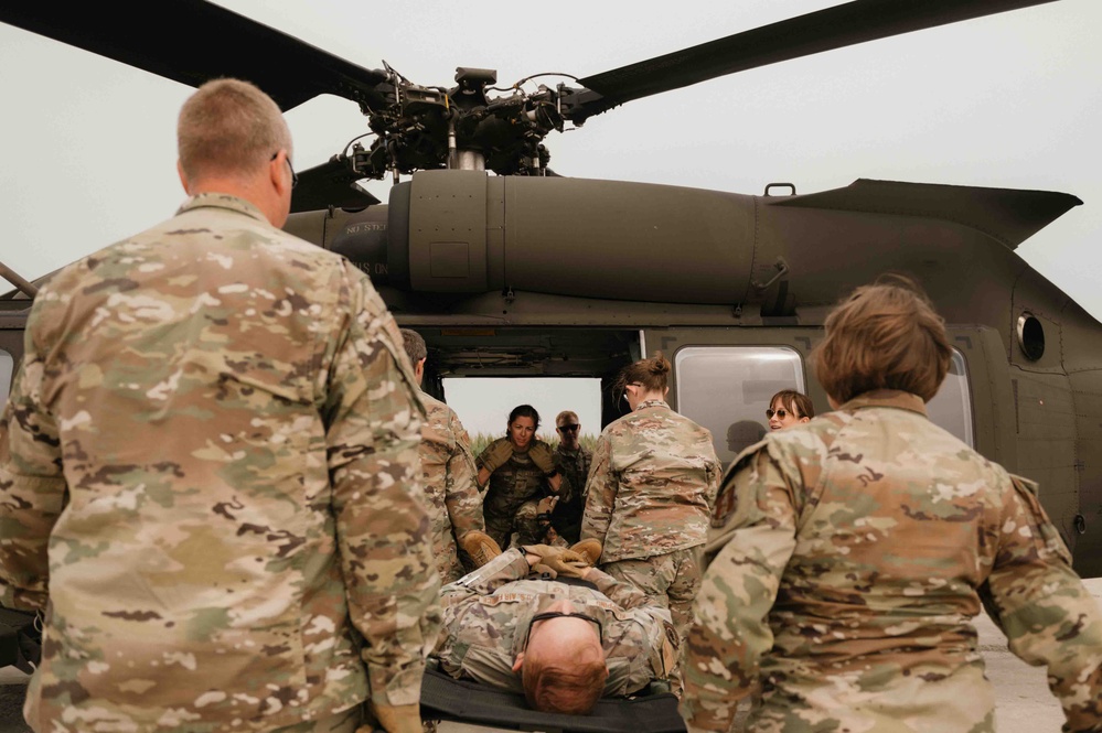 The Missouri National Guard teams up for medical evacuation training