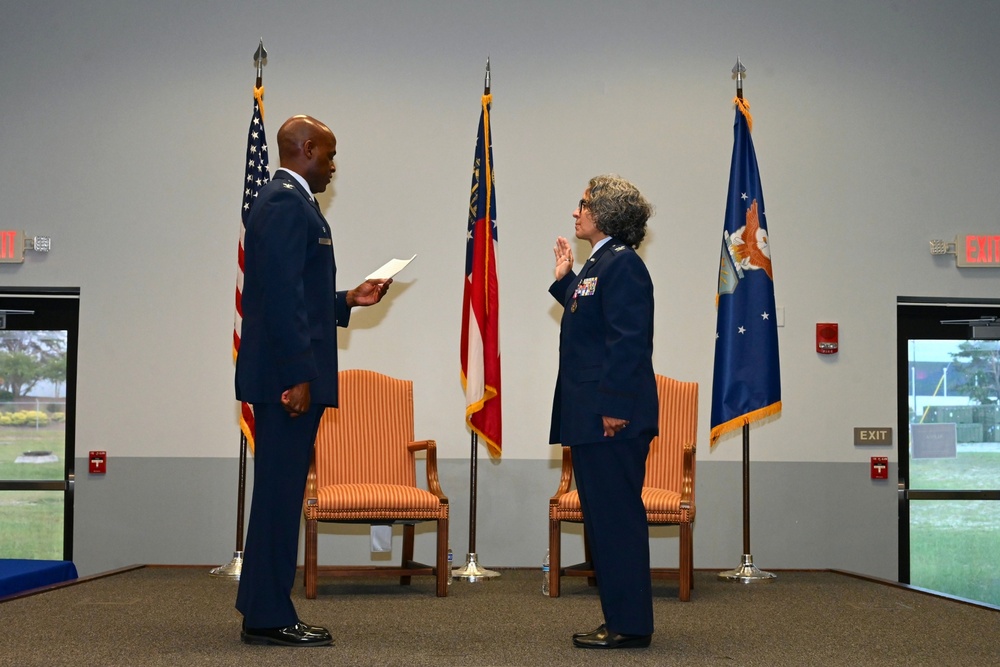 Miller promotes to colonel at the 165th Airlift Wing